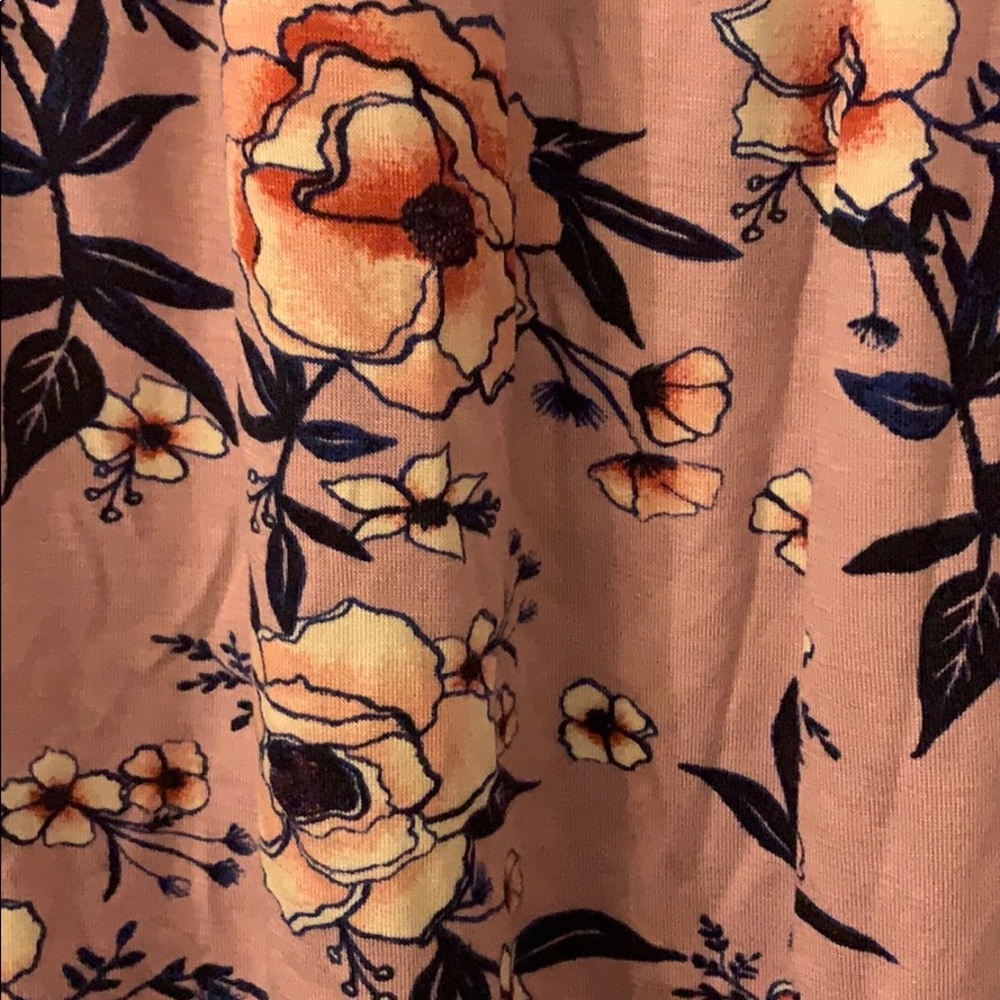 Long sleeve flower tunic